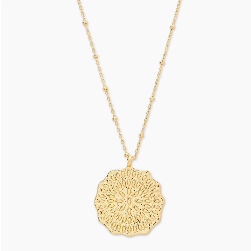 Mosaic Coin Necklace and Matching Earrings